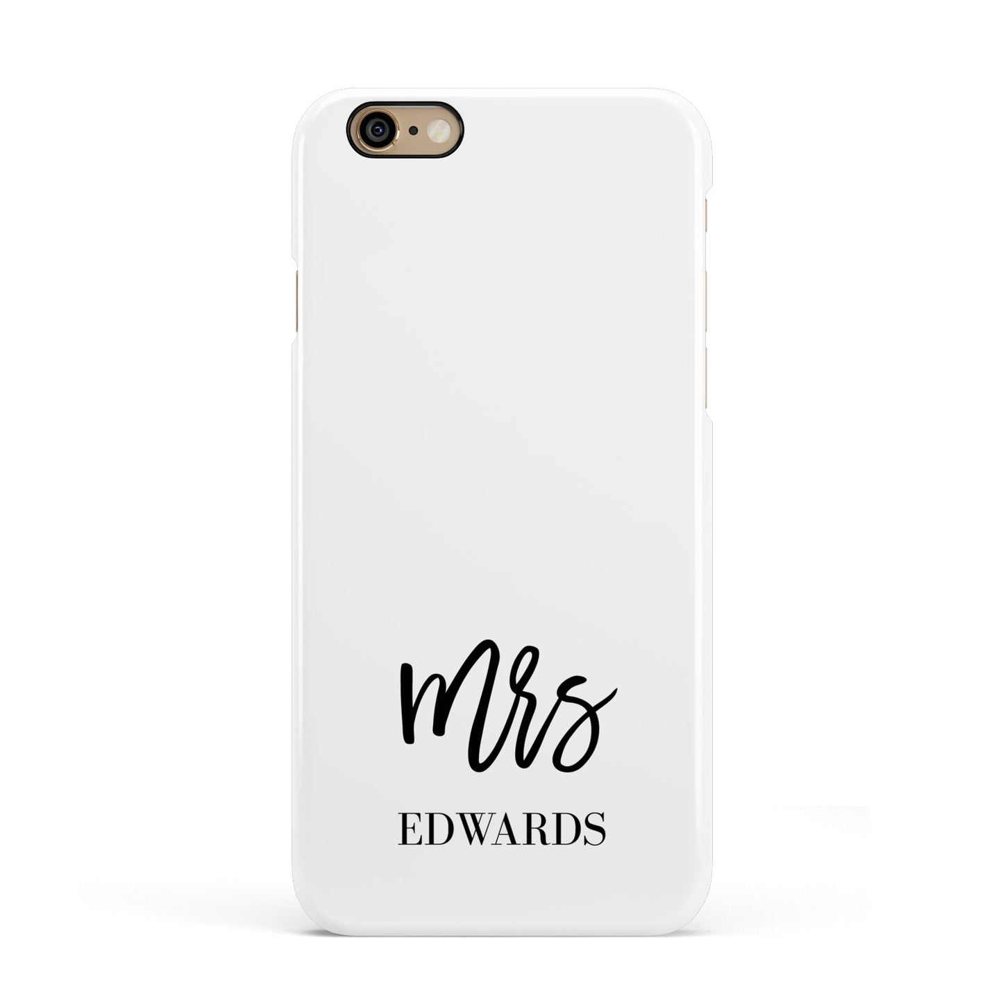 Custom Mrs Apple iPhone 6 3D Snap Case