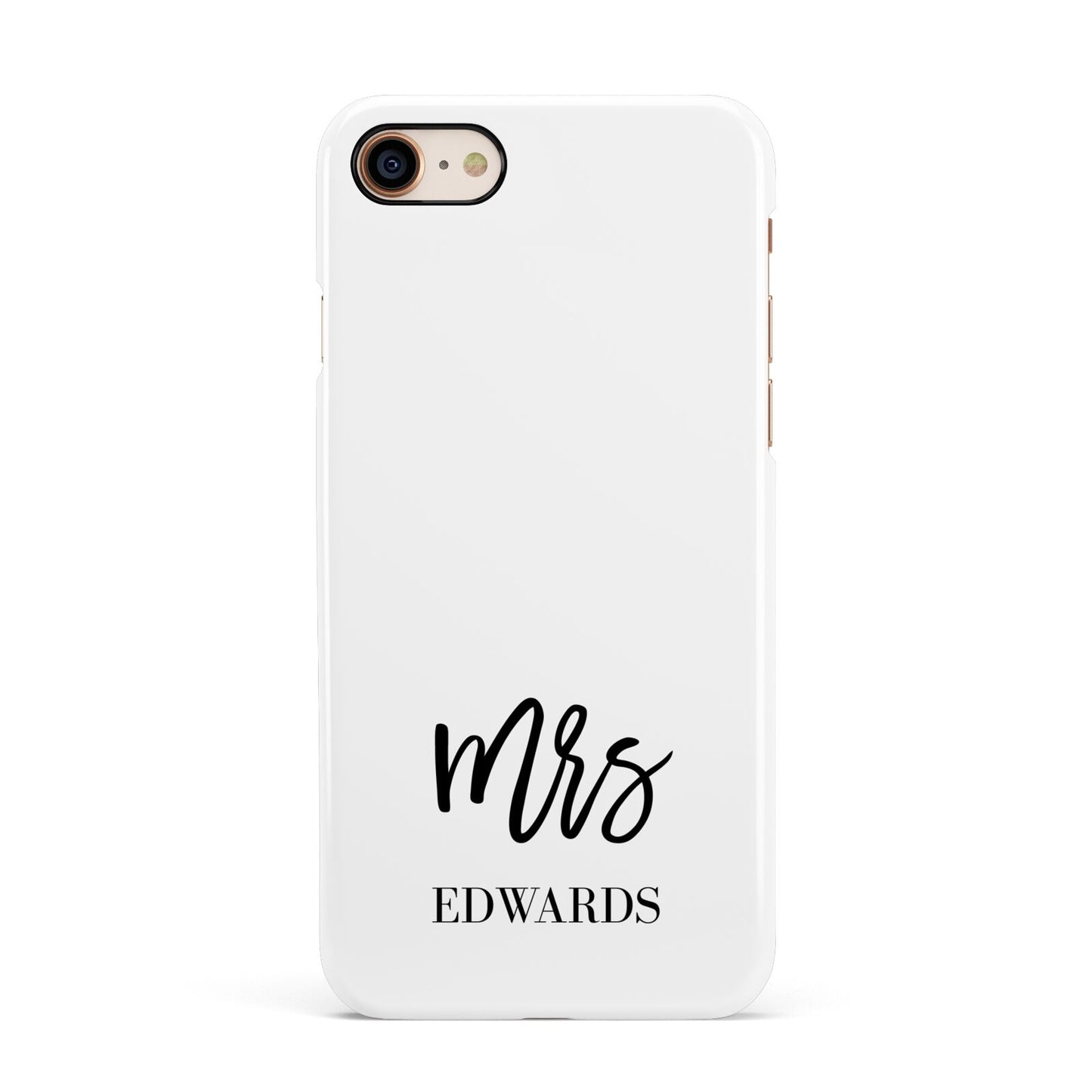 Custom Mrs Apple iPhone 7 8 3D Snap Case