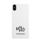 Custom Mrs Apple iPhone Xs Max 3D Snap Case