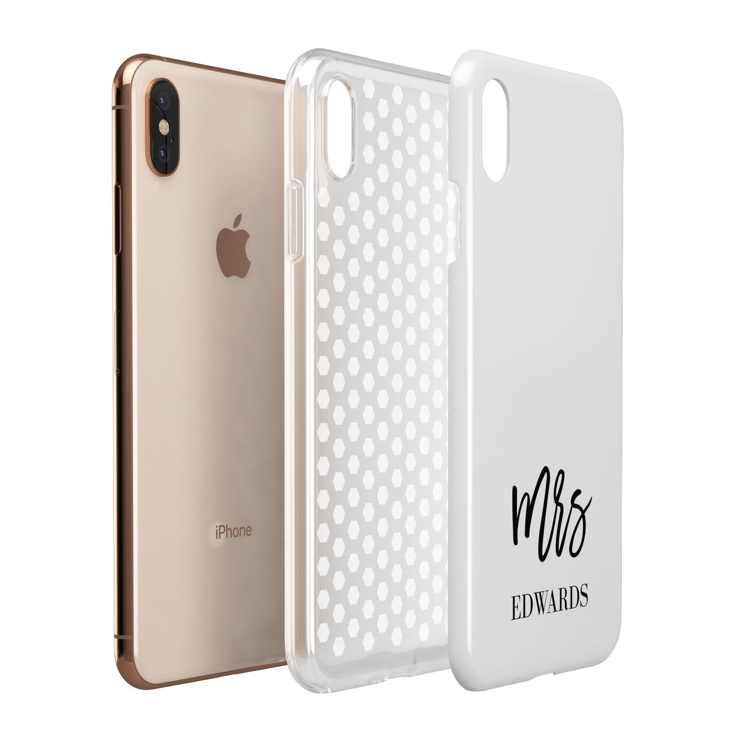 Custom Mrs Apple iPhone Xs Max 3D Tough Case Expanded View
