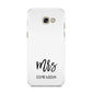 Custom Mrs Samsung Galaxy A5 2017 Case on gold phone