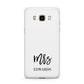 Custom Mrs Samsung Galaxy J7 2016 Case on gold phone