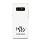 Custom Mrs Samsung Galaxy Note 8 Case