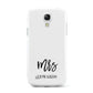 Custom Mrs Samsung Galaxy S4 Mini Case
