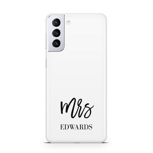 Custom Mrs Samsung S21 Plus Phone Case