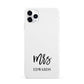 Custom Mrs iPhone 11 Pro Max 3D Snap Case