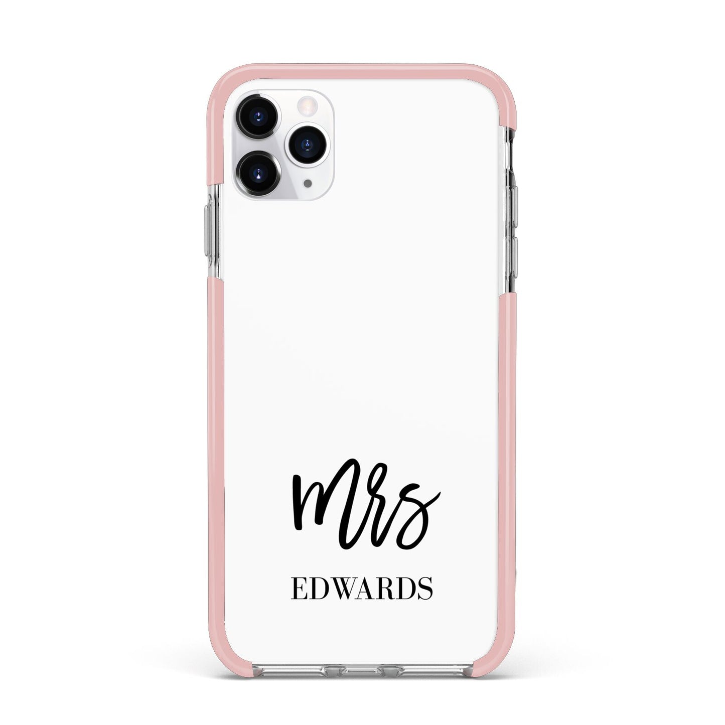 Custom Mrs iPhone 11 Pro Max Impact Pink Edge Case
