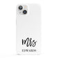 Custom Mrs iPhone 13 Full Wrap 3D Snap Case