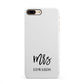Custom Mrs iPhone 8 Plus 3D Snap Case on Gold Phone