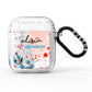 Custom Name Floral Bouquet AirPods Glitter Case