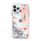 Custom Name Floral Bouquet Apple iPhone 11 Pro in Silver with White Impact Case