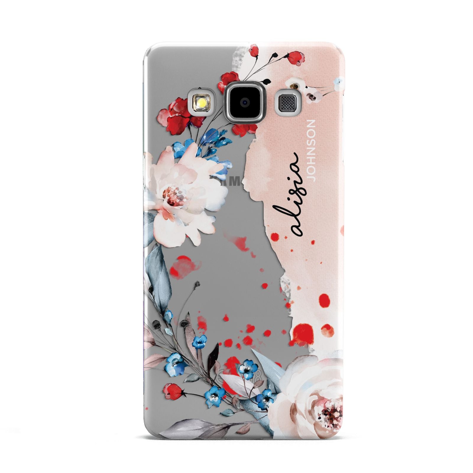 Custom Name Floral Bouquet Samsung Galaxy A5 Case