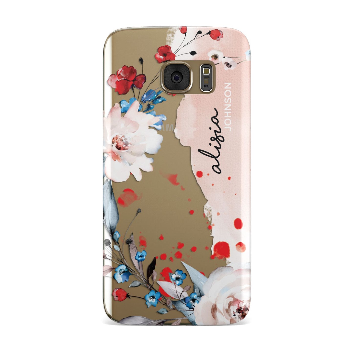 Custom Name Floral Bouquet Samsung Galaxy Case