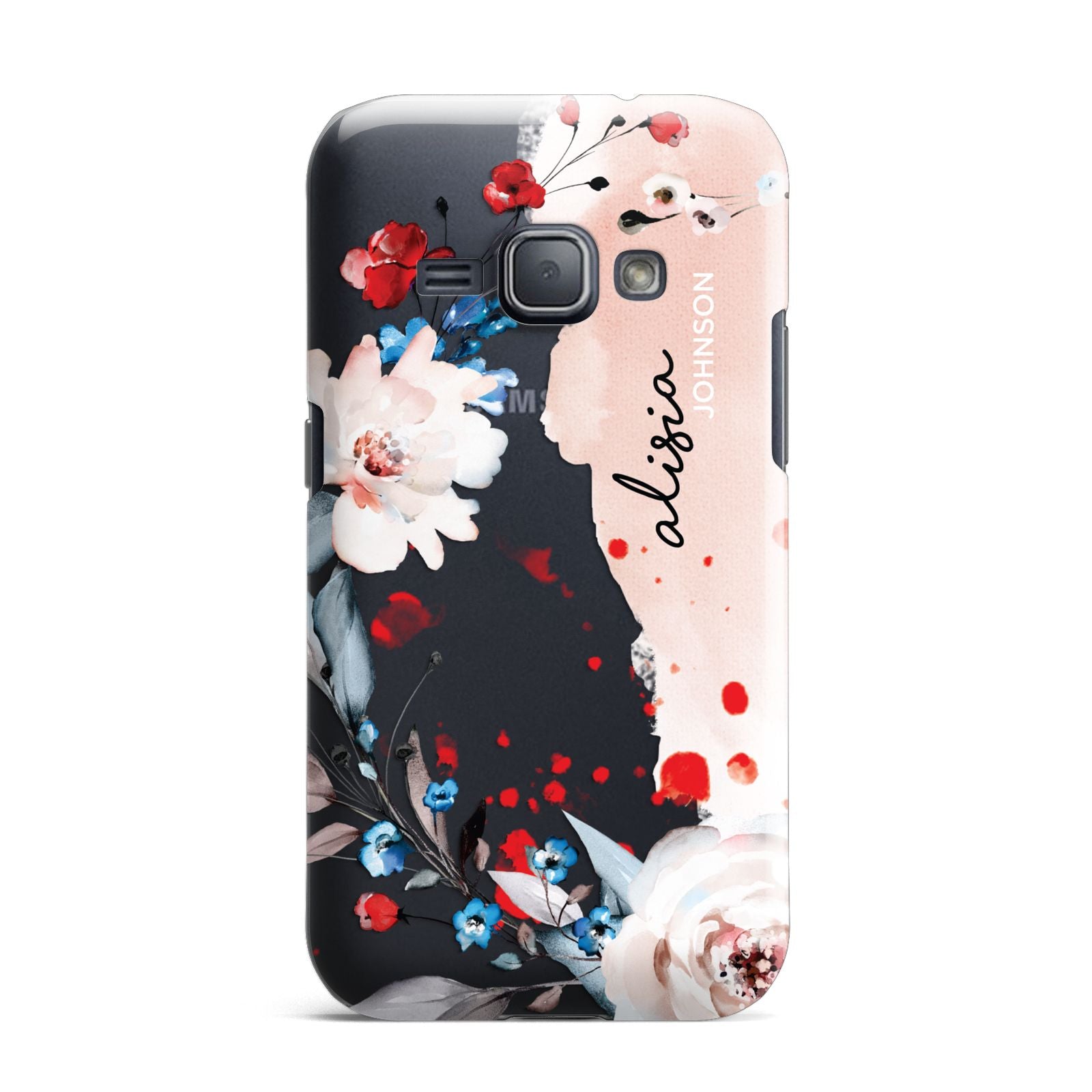 Custom Name Floral Bouquet Samsung Galaxy J1 2016 Case