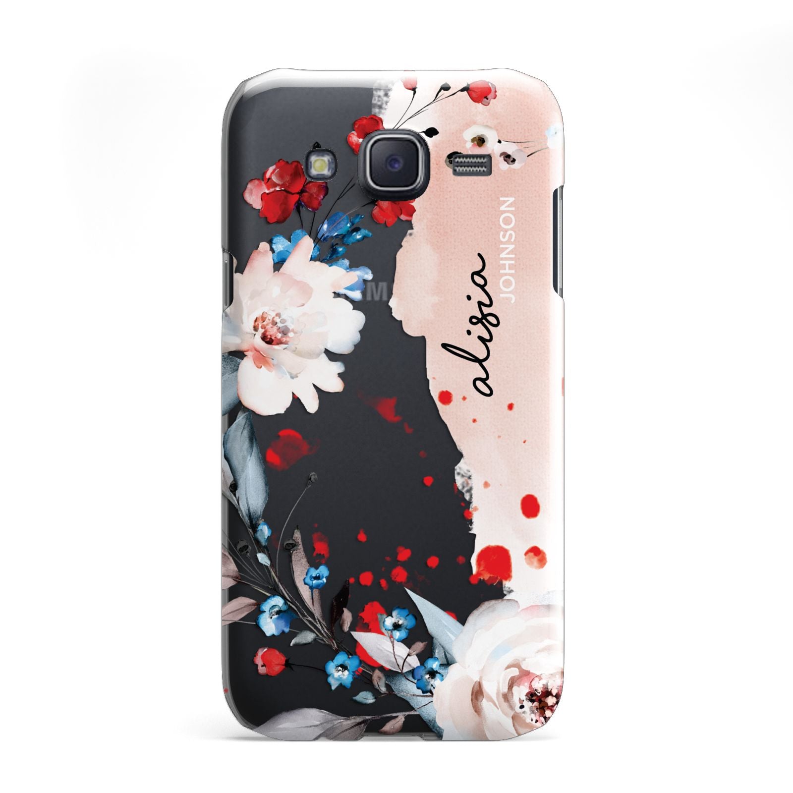 Custom Name Floral Bouquet Samsung Galaxy J5 Case