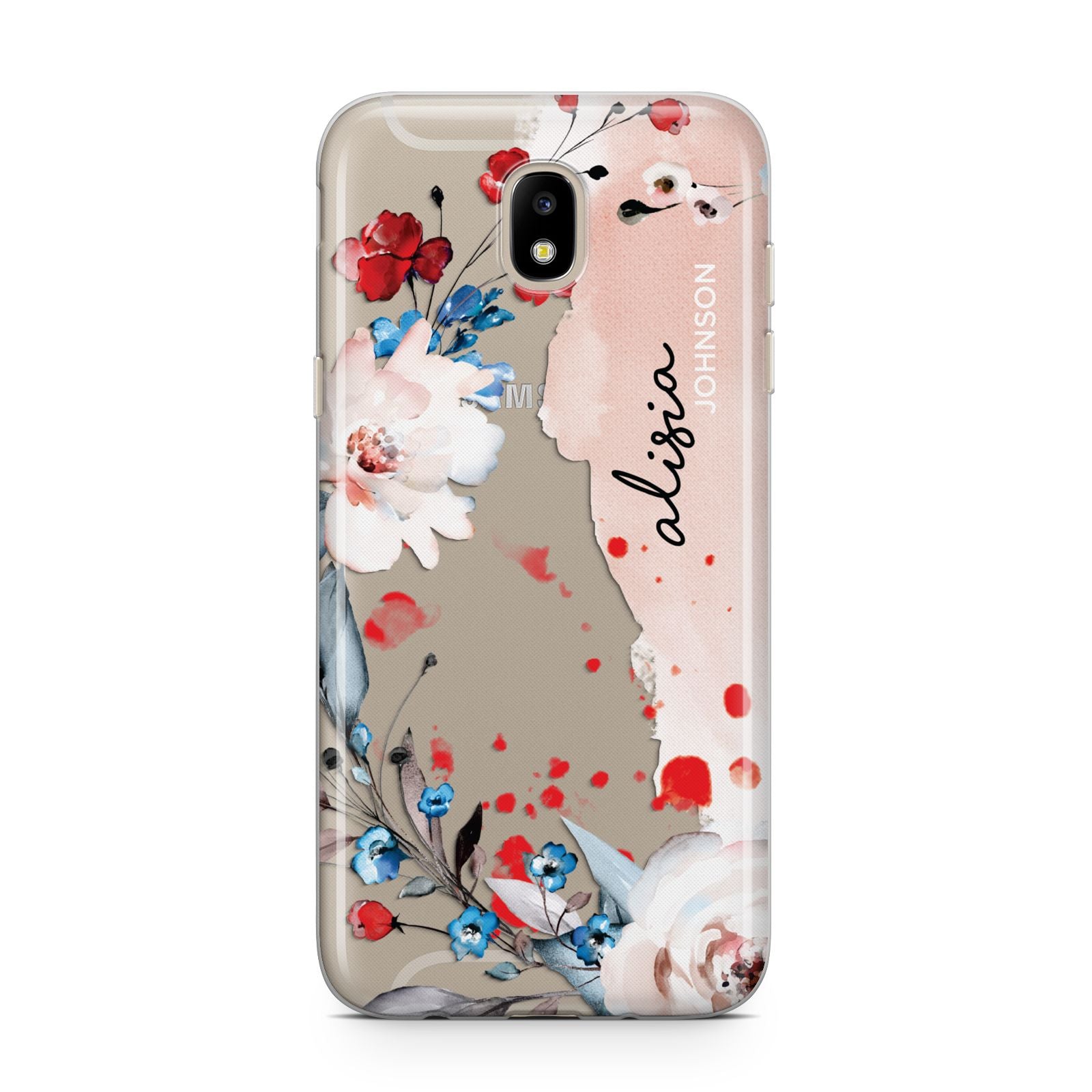 Custom Name Floral Bouquet Samsung J5 2017 Case