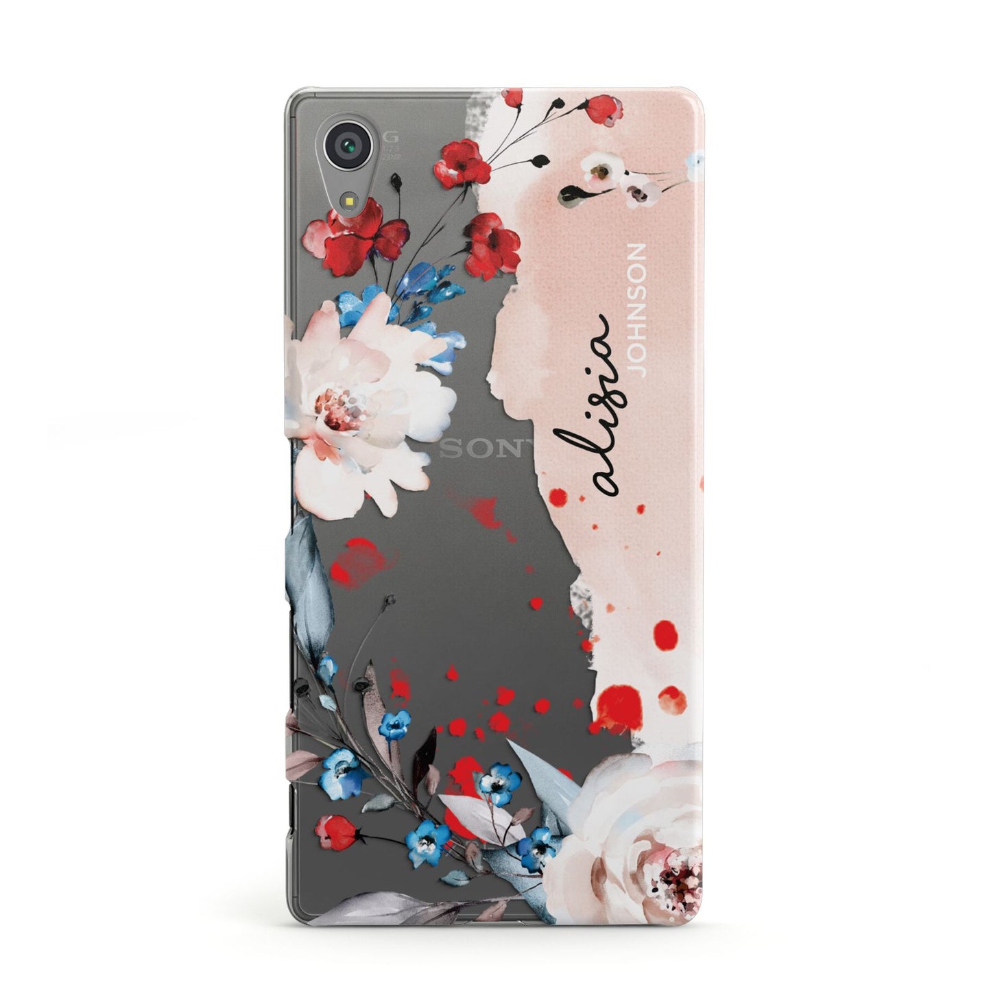 Custom Name Floral Bouquet Sony Xperia Case