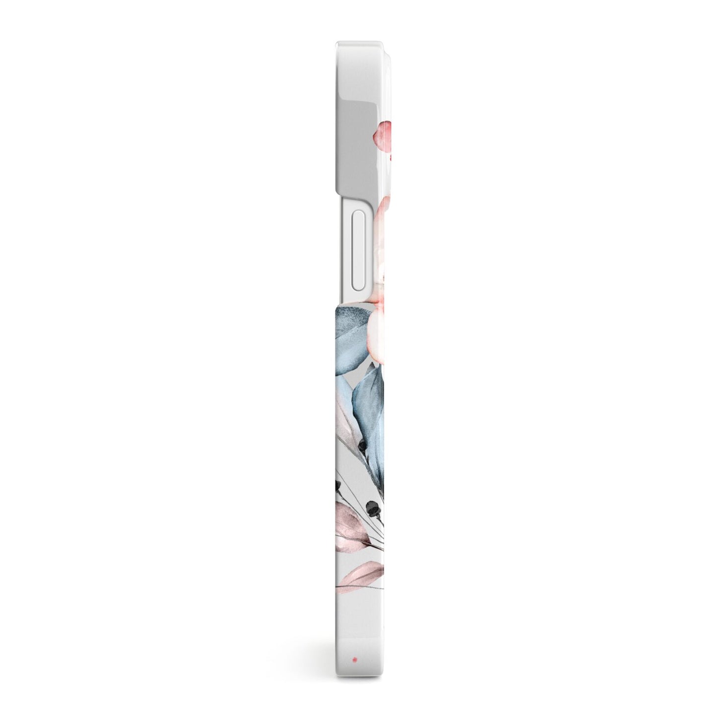 Custom Name Floral Bouquet iPhone 13 Mini Side Image 3D Snap Case