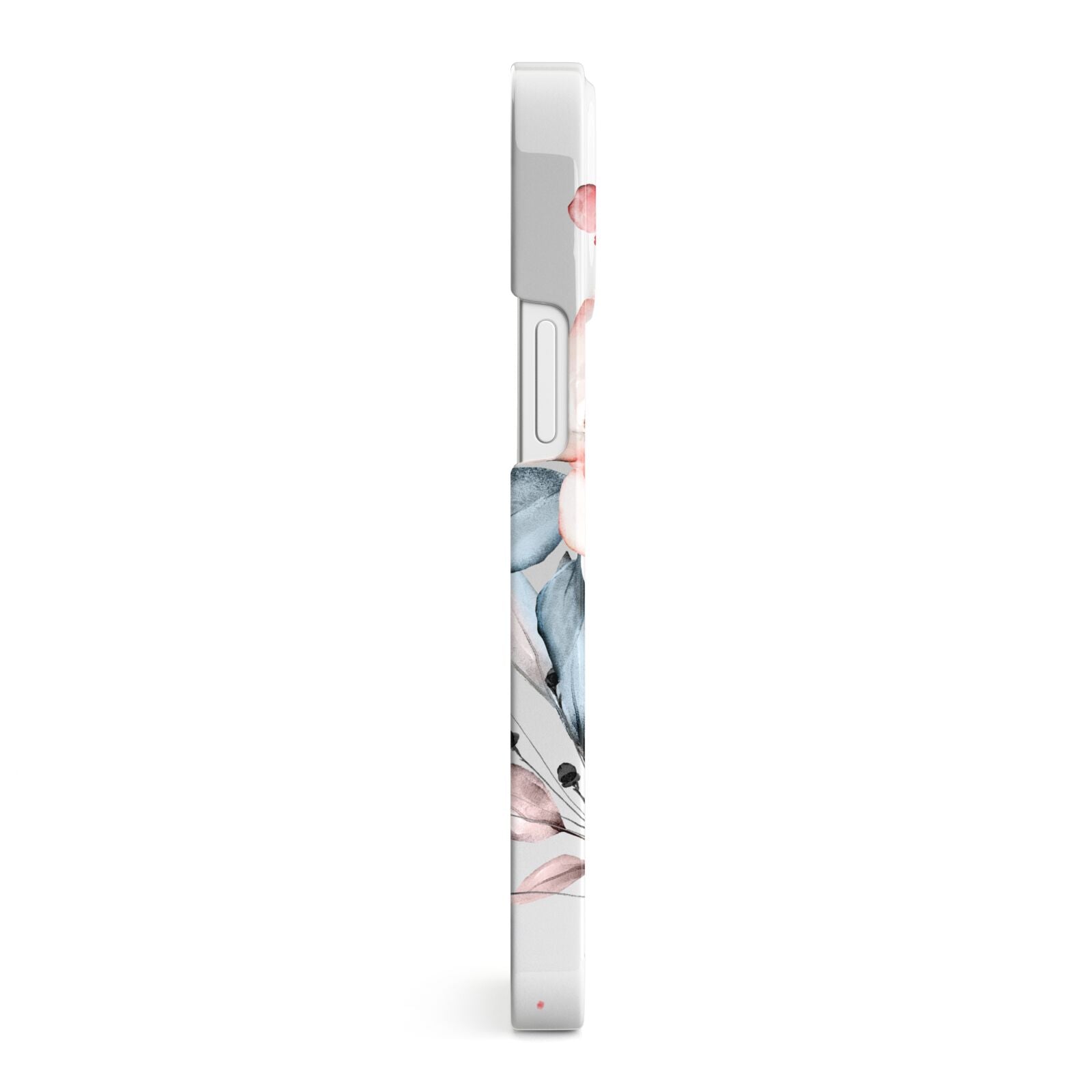 Custom Name Floral Bouquet iPhone 13 Mini Side Image 3D Snap Case