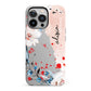 Custom Name Floral Bouquet iPhone 13 Pro Full Wrap 3D Tough Case