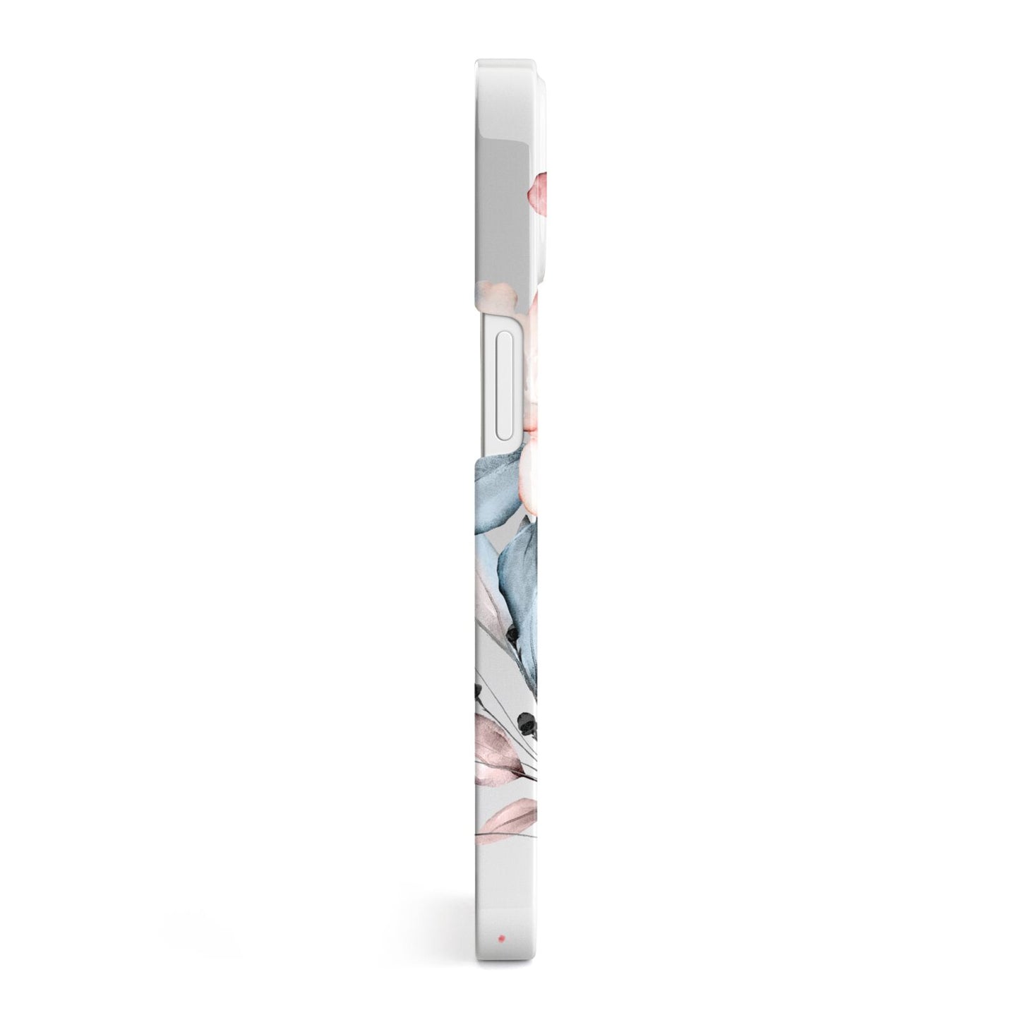 Custom Name Floral Bouquet iPhone 13 Side Image 3D Snap Case