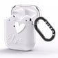 Custom Name Heart AirPods Clear Case Side Image