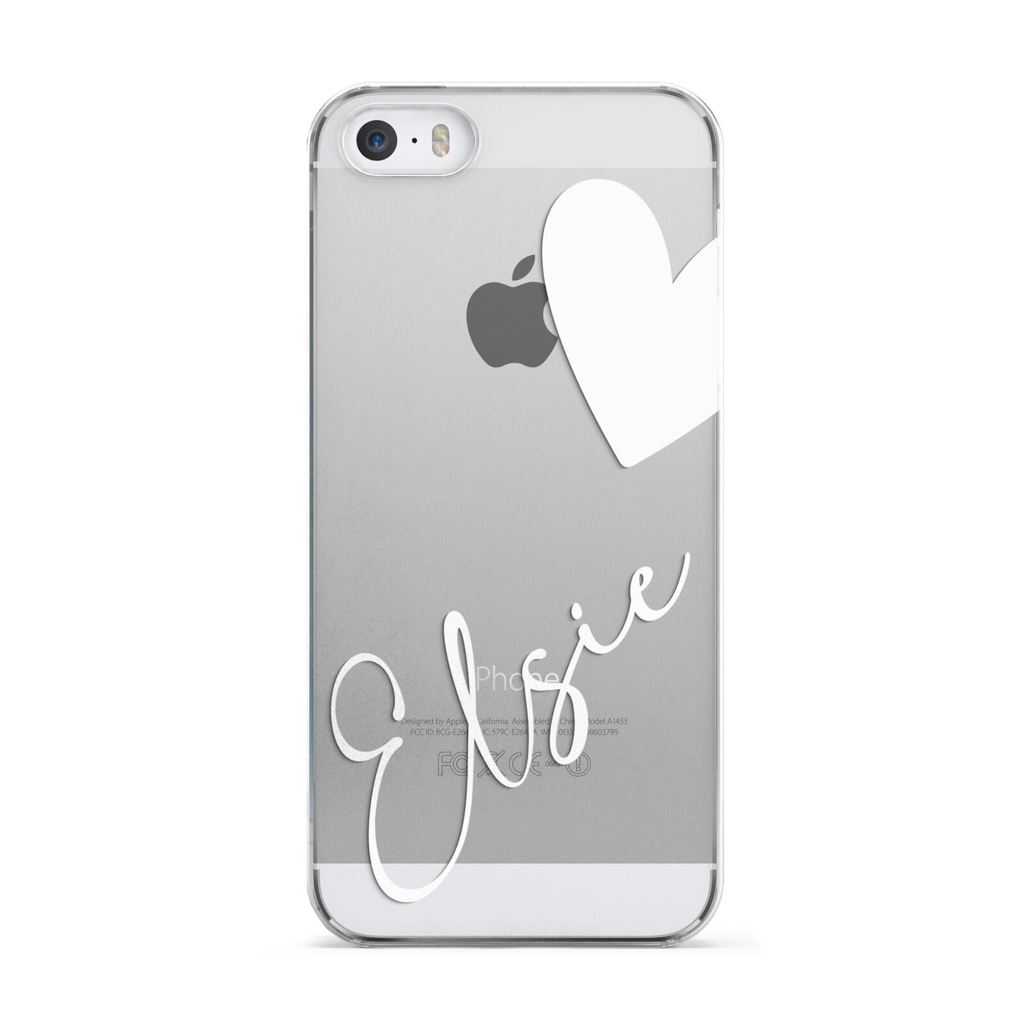 Custom Name Heart Apple iPhone 5 Case