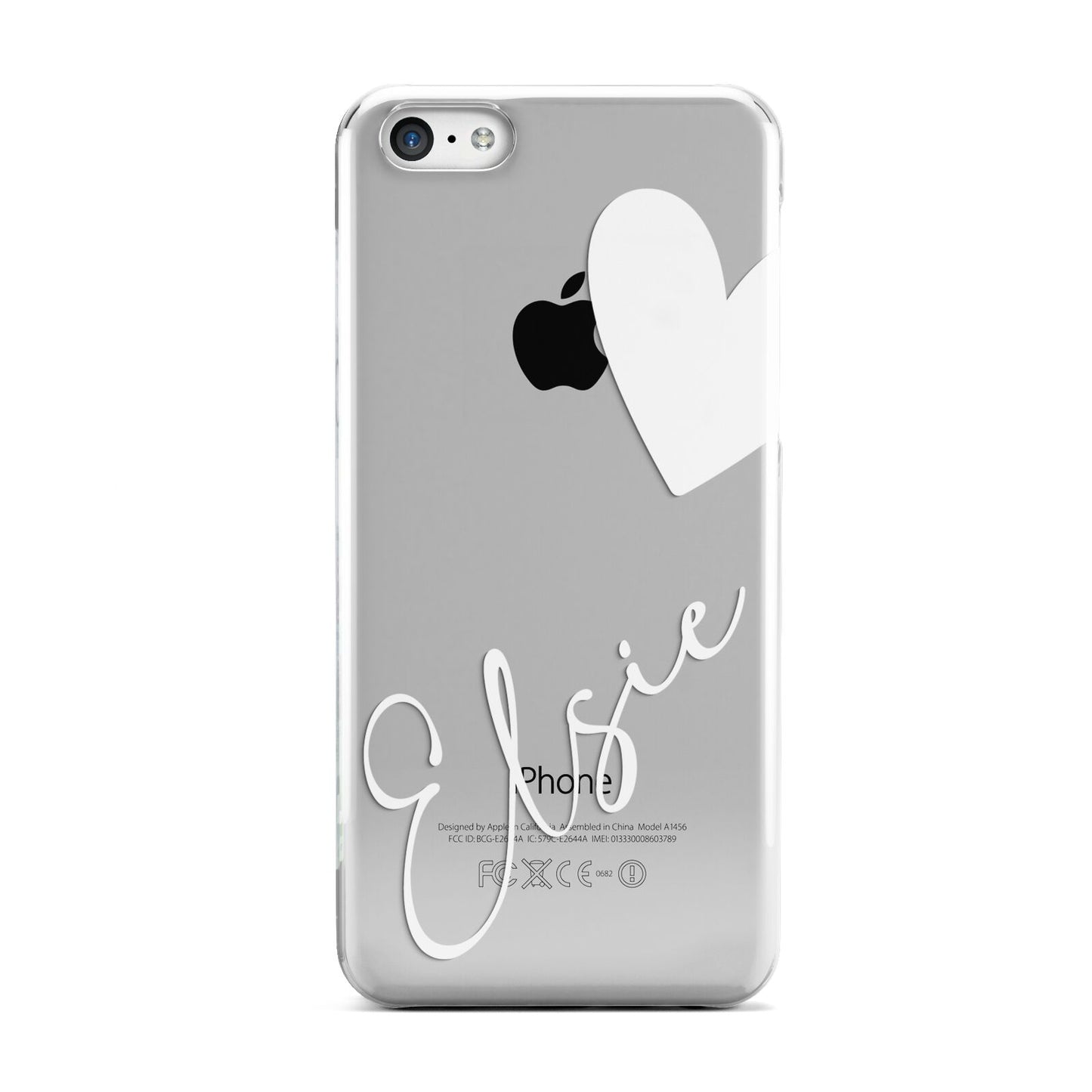 Custom Name Heart Apple iPhone 5c Case