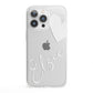 Custom Name Heart iPhone 13 Pro Clear Bumper Case