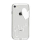 Custom Name Heart iPhone 8 Bumper Case on Silver iPhone