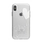 Custom Name Heart iPhone X Bumper Case on Silver iPhone Alternative Image 1