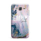 Custom Name Purple Gold Glitter Marble Samsung Galaxy J7 Case