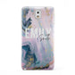 Custom Name Purple Gold Glitter Marble Samsung Galaxy Note 3 Case