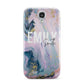 Custom Name Purple Gold Glitter Marble Samsung Galaxy S4 Case