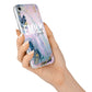 Custom Name Purple Gold Glitter Marble iPhone 7 Bumper Case on Silver iPhone Alternative Image