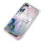 Custom Name Purple Gold Glitter Marble iPhone 8 Plus Bumper Case on Silver iPhone Alternative Image