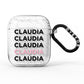 Custom Name Repeat AirPods Glitter Case