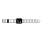 Custom Name Repeat Apple Watch Strap Size 38mm Landscape Image Silver Hardware