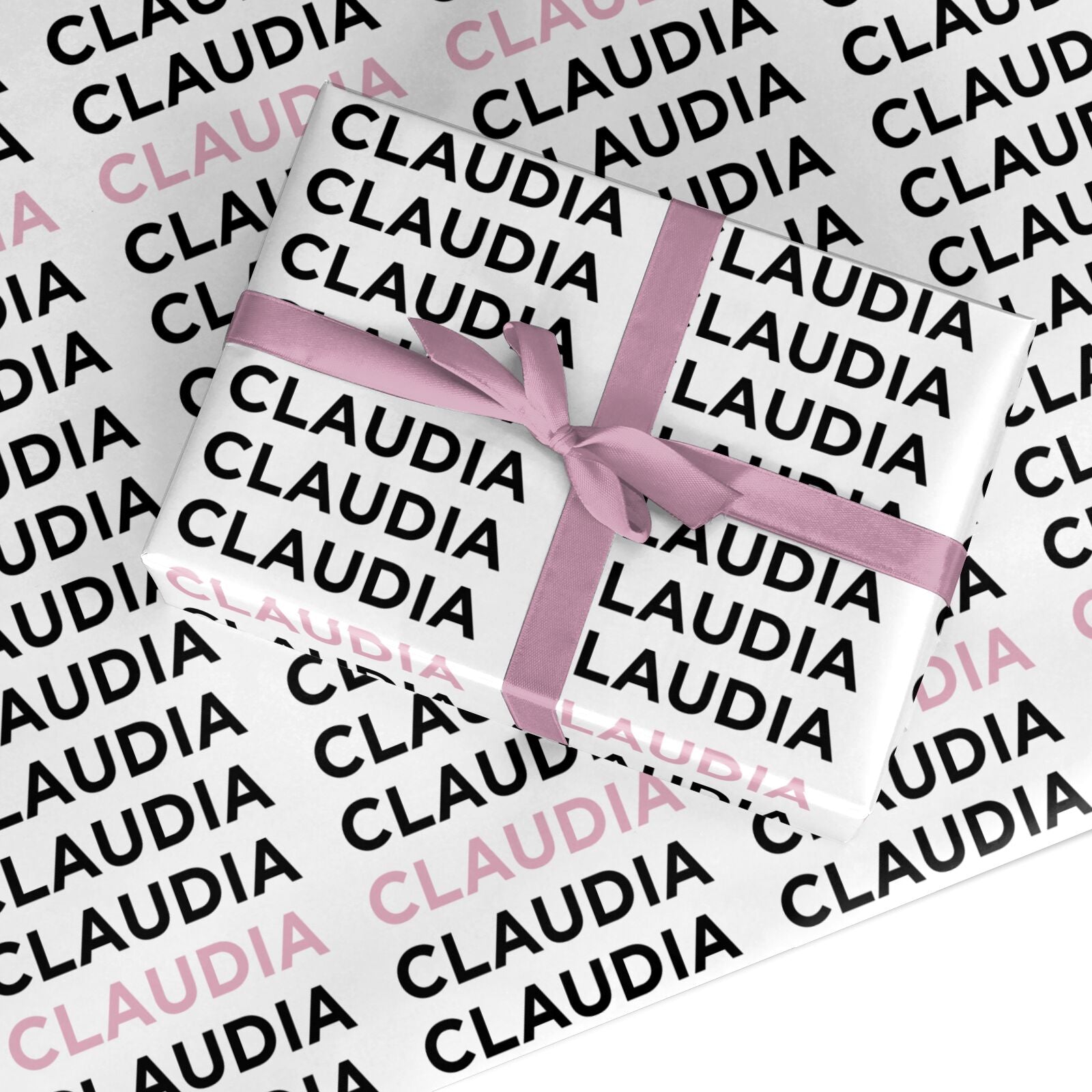 Custom Name Repeat Wrapping Paper – Dyefor