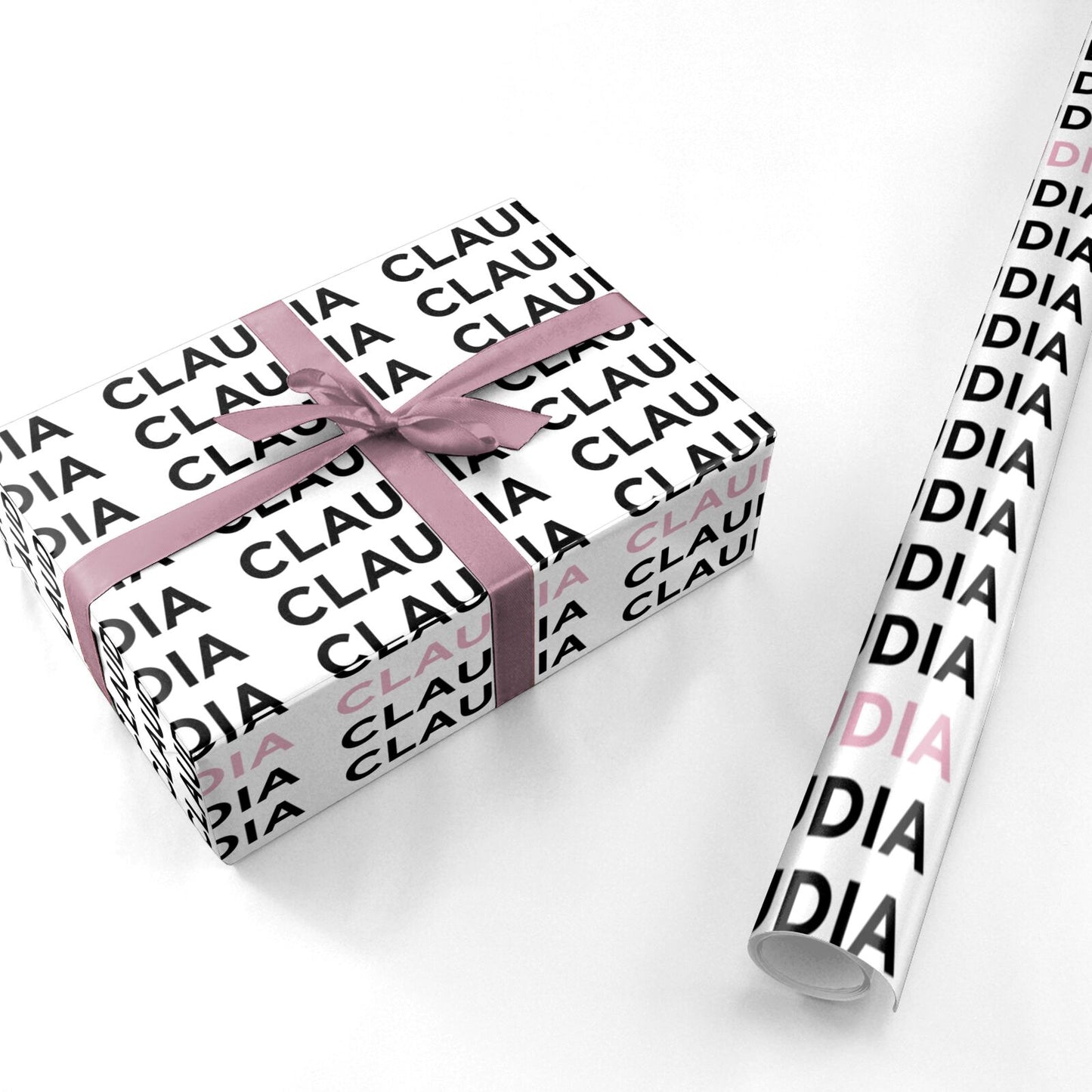 Custom Name Repeat Personalised Wrapping Paper
