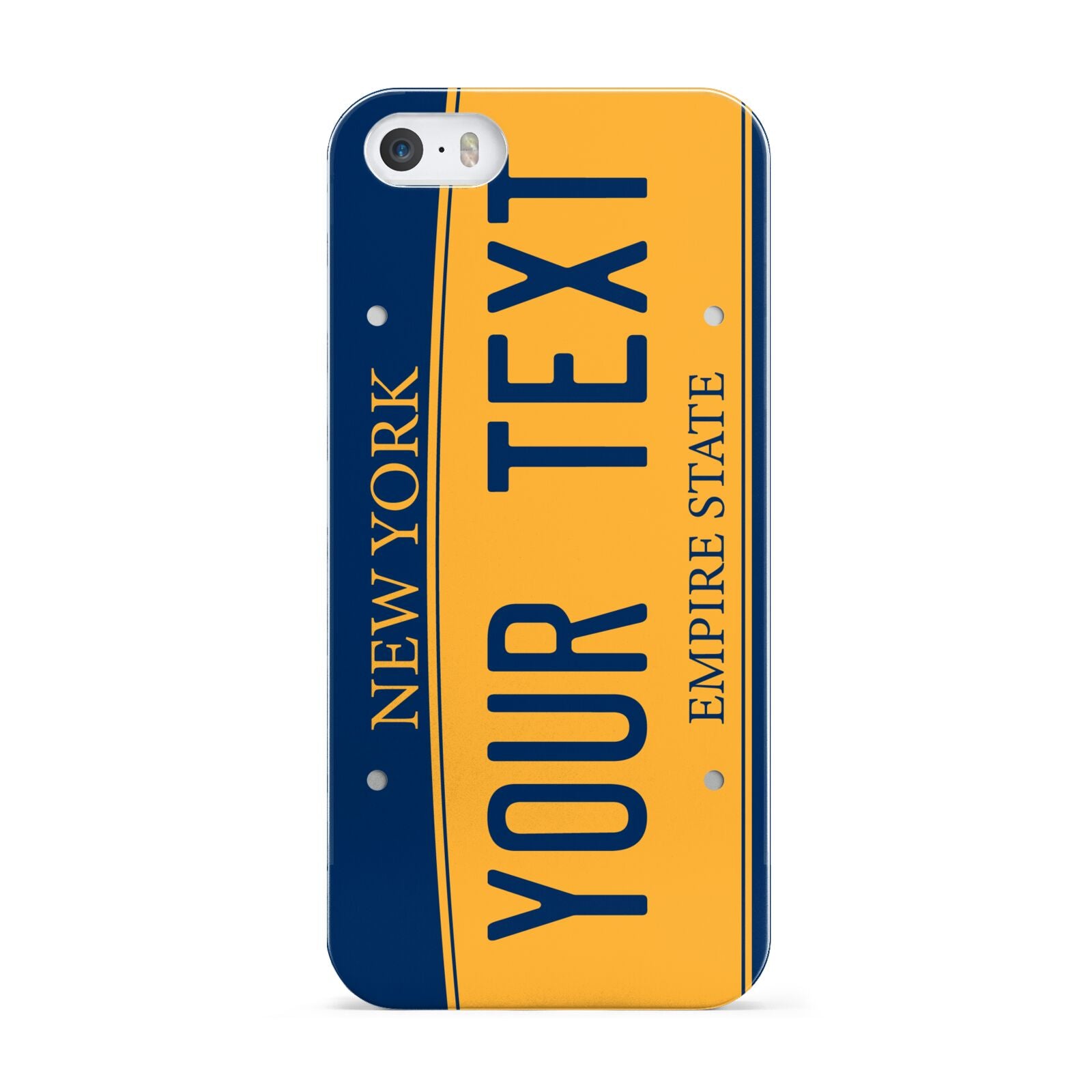 Custom New York License Plate Apple iPhone 5 Case