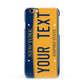 Custom New York License Plate Apple iPhone 6 3D Snap Case