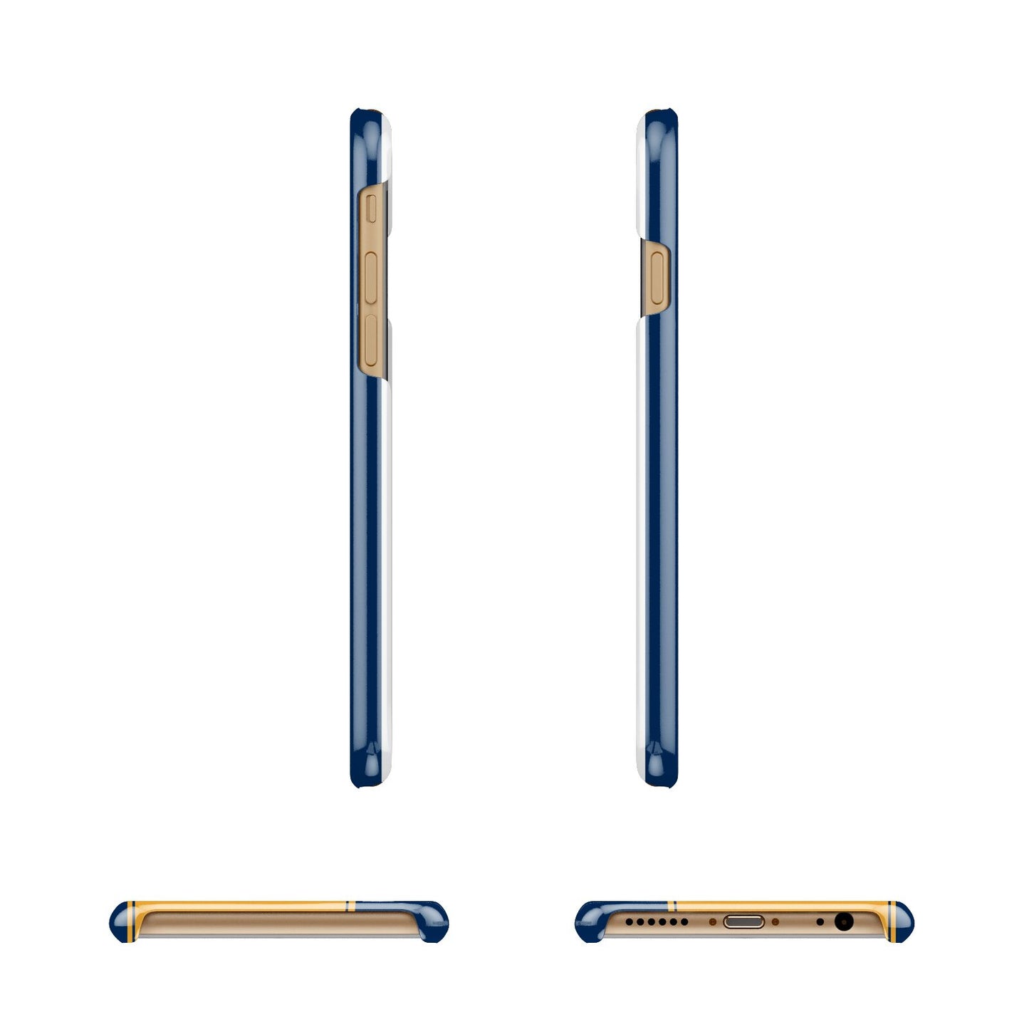 Custom New York License Plate Apple iPhone 6 3D Wrap Snap Case Angled Images