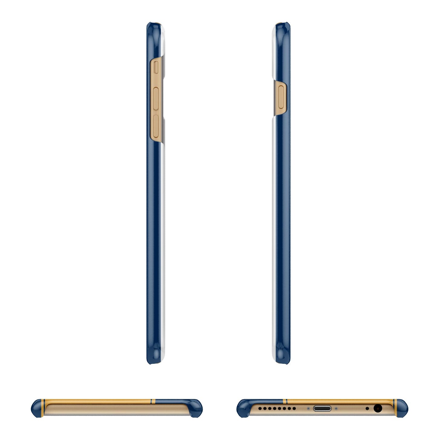 Custom New York License Plate Apple iPhone 6 Plus 3D Wrap Snap Case Angled Images