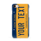 Custom New York License Plate Apple iPhone 7 8 3D Snap Case
