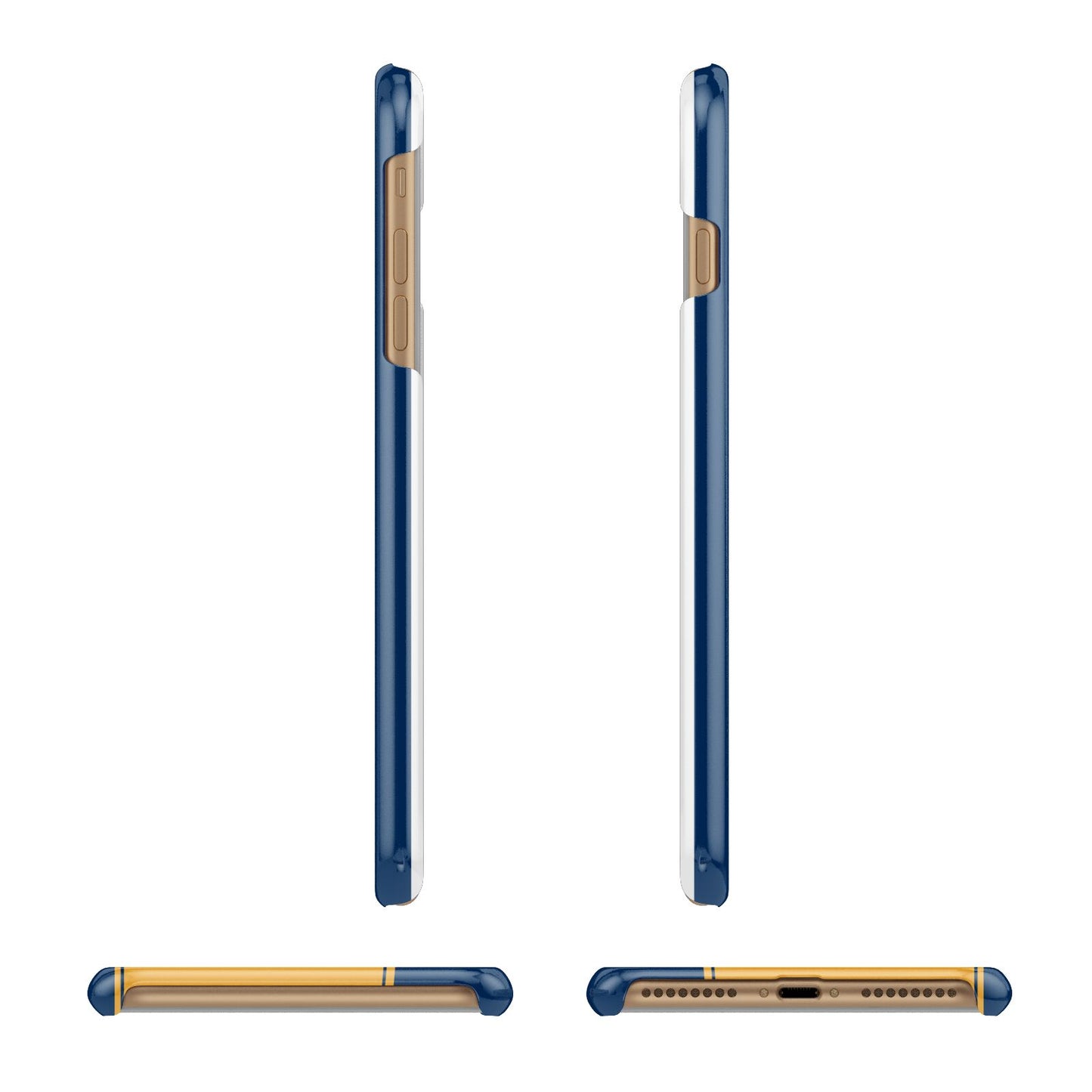 Custom New York License Plate Apple iPhone 7 Plus 3D Wrap Snap Case Angled Images