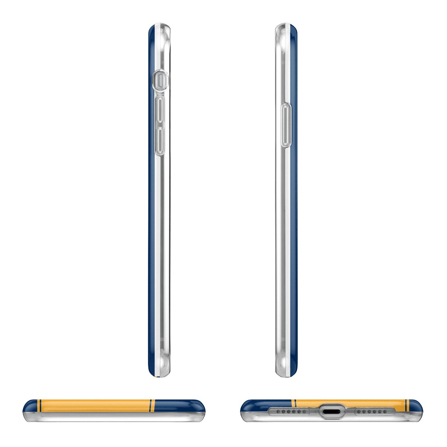 Custom New York License Plate Apple iPhone XR in White with 3D Wrap Tough Case Alternative Image Angles