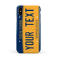 Custom New York License Plate Apple iPhone XS 3D Tough