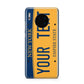 Custom New York License Plate Huawei Mate 30