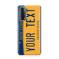 Custom New York License Plate Huawei P Smart 2021
